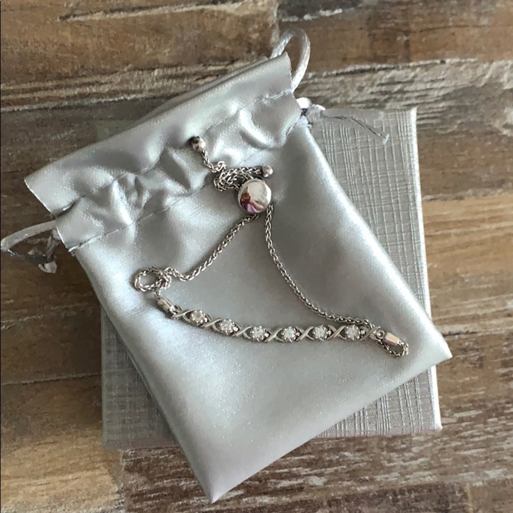 Diamond infinity bracelet